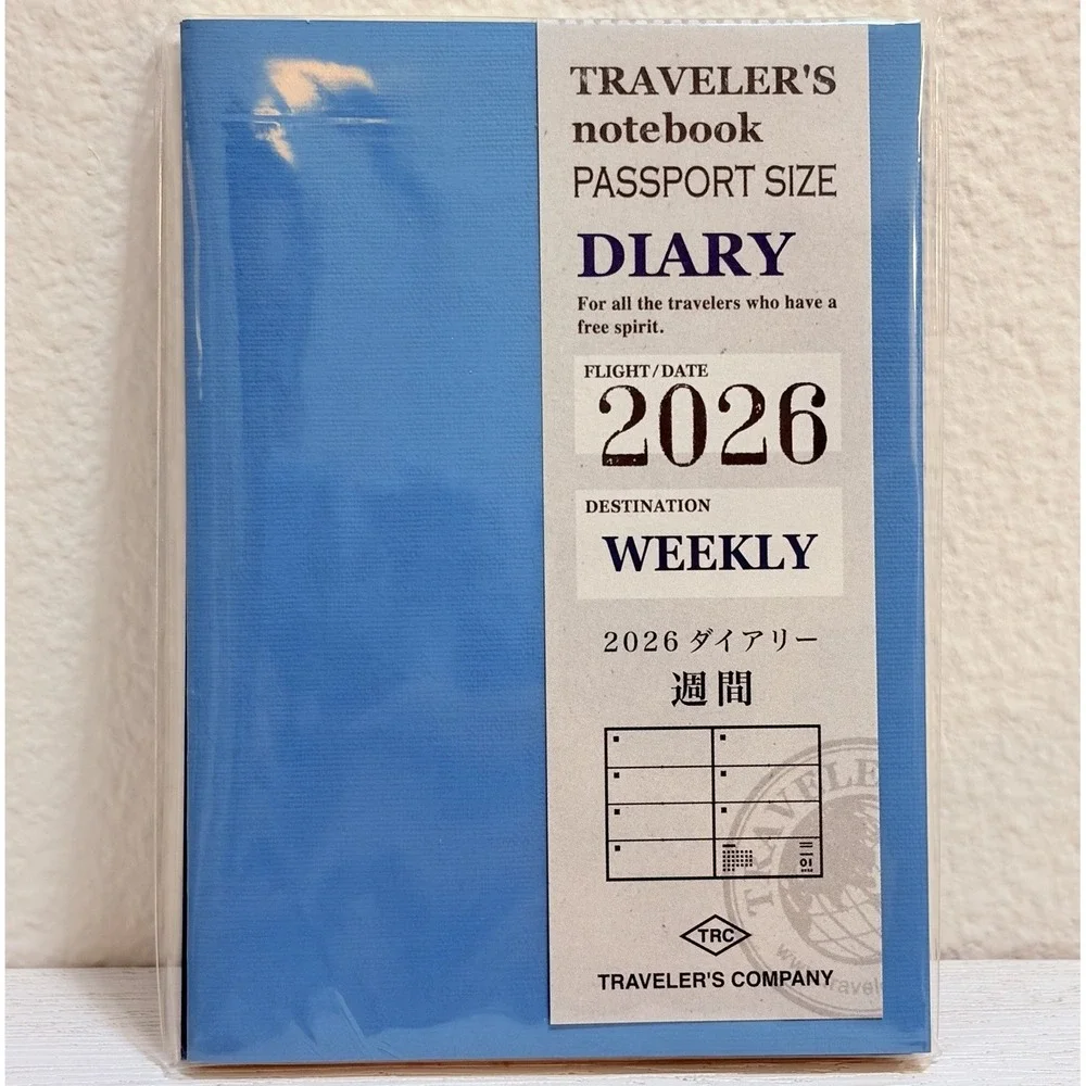 NEW Traveler's Notebook 2026 Weekly Diary Passport Size JAPAN Planner